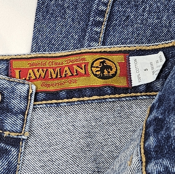 Lawman vintage 90s y2k western rare intricate side design jeans size 3 - Picture 8 of 16